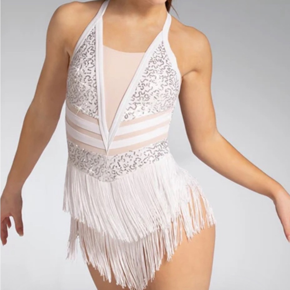 Crazy in love Sequin Performance dress size LC size 14 dance costume
